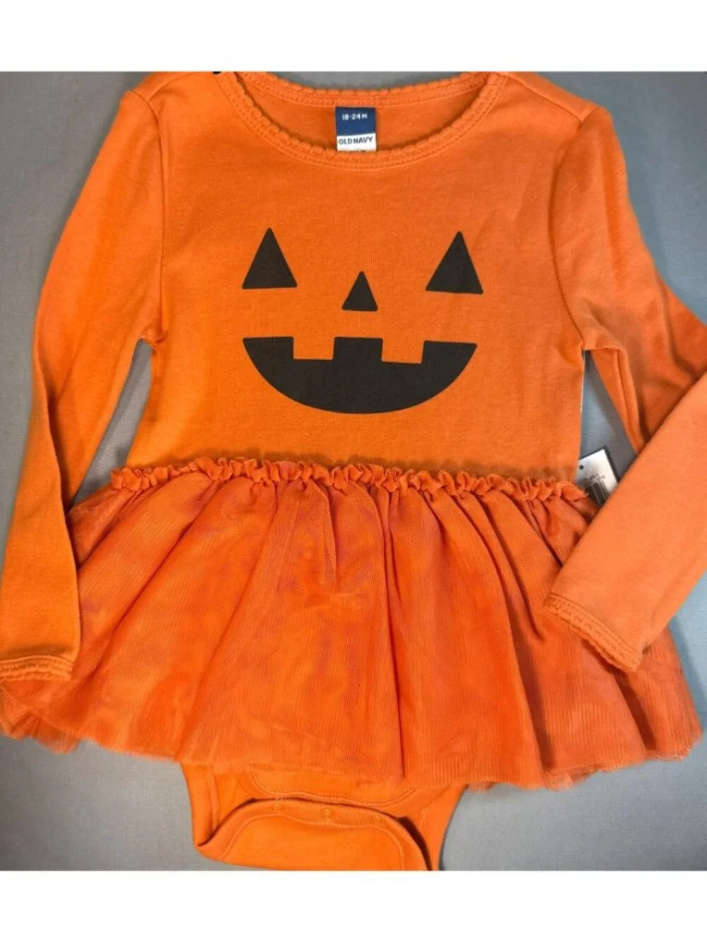 Old Navy 18m 24m NWT orange Halloween Pumpkin Jack O'Lantern 1pc tutu costume